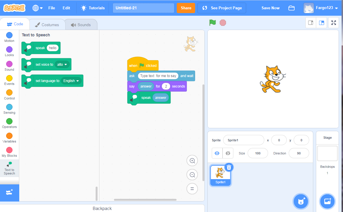 scratch example cat sprite