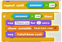 If answer is ‘yes’ then the program finalises with several actions