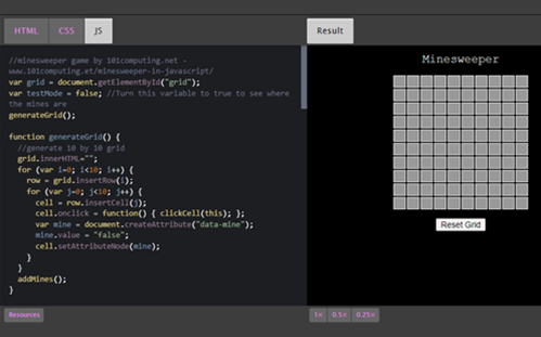 Minesweeper In Javascript Thumbnail