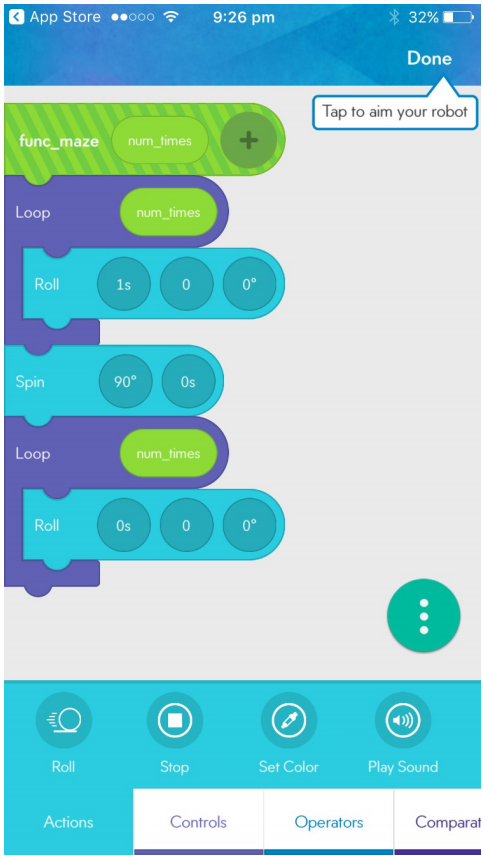 Sphero maze algorithm