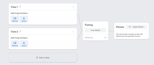 teachable machine application