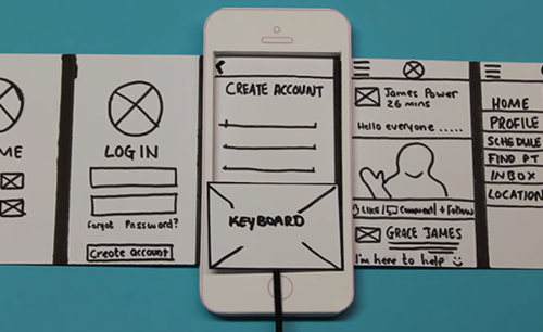 Mobile Application Design Paper Prototype Video Thumbnail