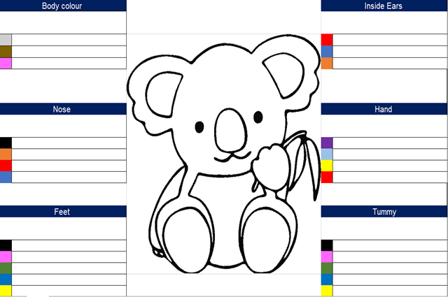 Screenshot of Koala Glyph with headings