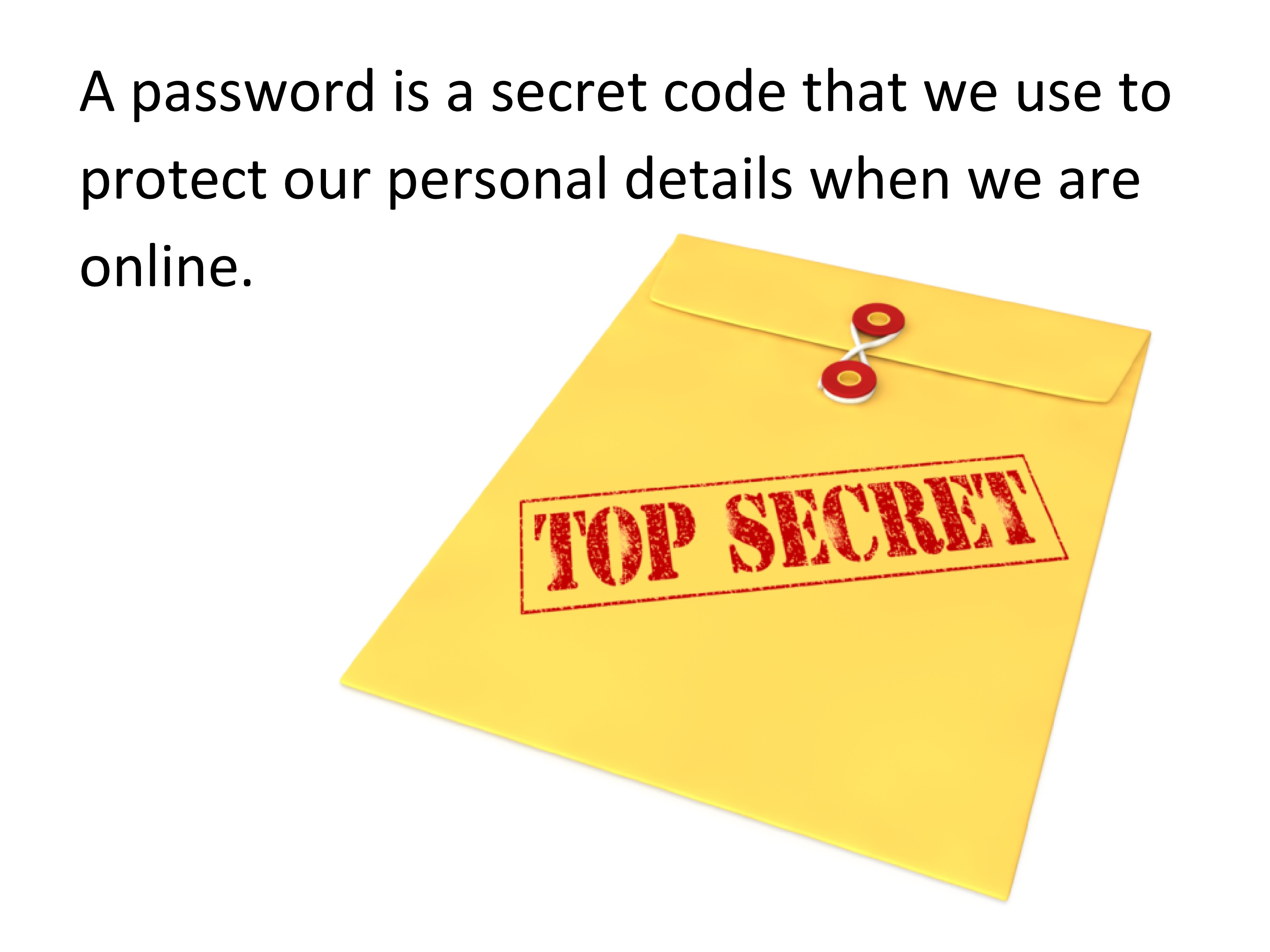 Image of a sealed folder with the words Top Secret on it