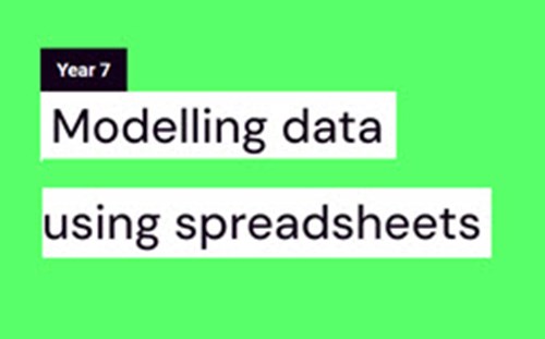 Modelling Data Using Spreadsheets Thumbnail