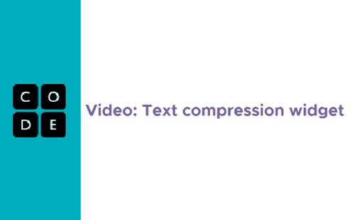 Text Compression Widget Thumbnail